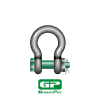 สเก็น โอเมก้า Green Pin Grade 8 Bow Shackle with Safety Bolt G-5263