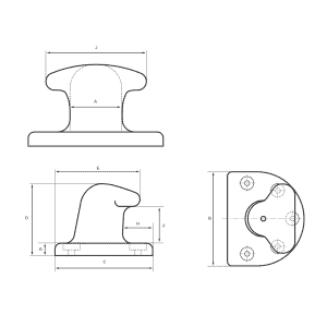 Mooring Bollards T Head Type