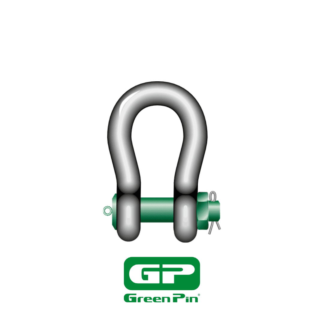 สเก็น โอเมก้า Green Pin Heavy Duty Bow Shackle with Safety Bolt P-6036