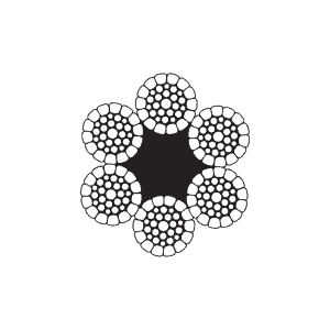 ลวดสลิง Compacted 6 Strand FC (Fiber Core)