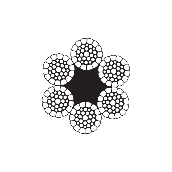ลวดสลิง Compacted 6 Strand FC (Fiber Core)