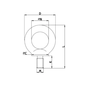 Alternative view of S-NEX Eye Bolt Grade80
